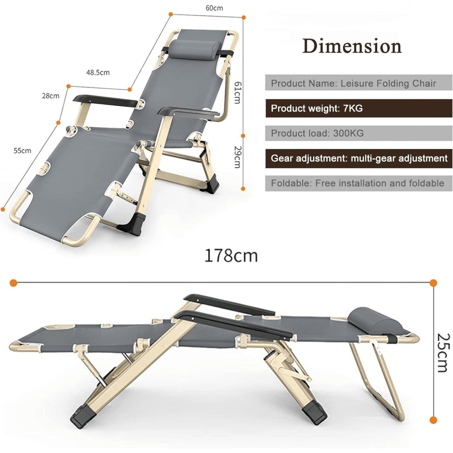 Sklopiva Stolica Ležaljka