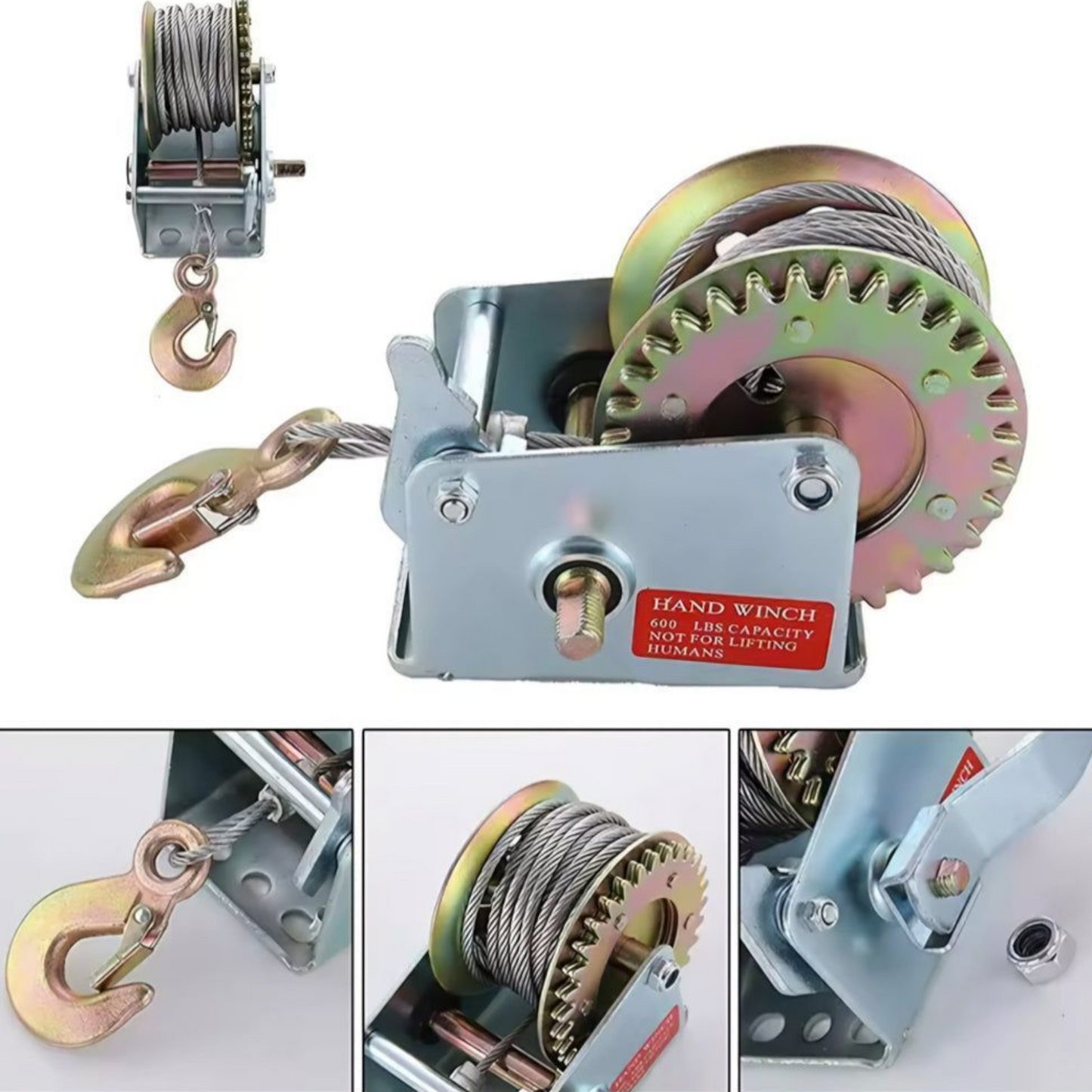 Ručno vitlo za povlačenje tereta do 360 kg