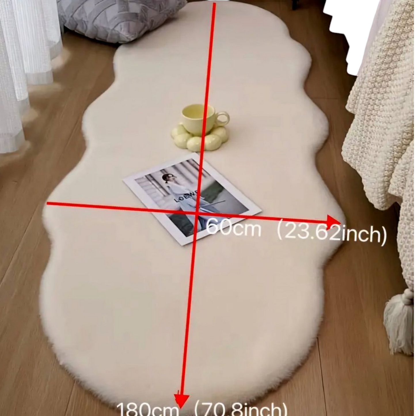 Tepih od umjetnog krzna (180x60 cm)