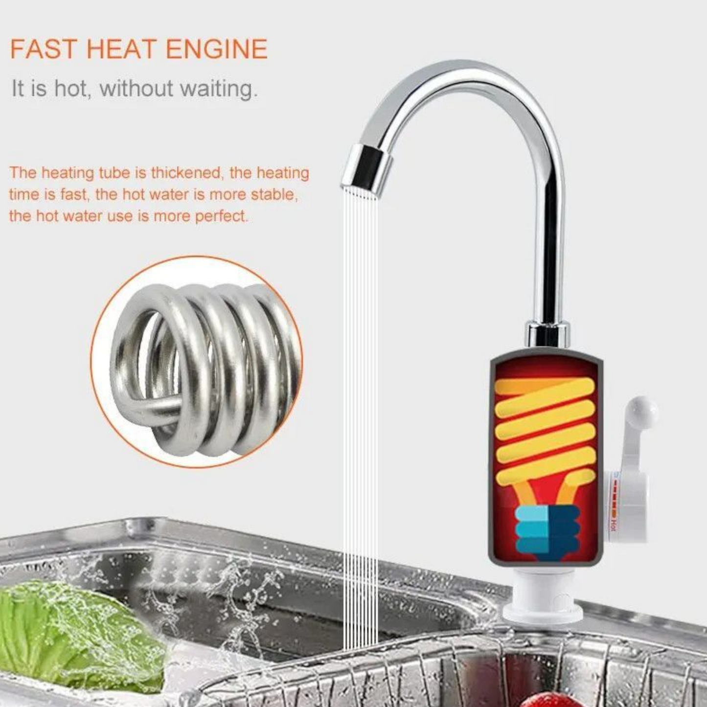 Instant Električna Česma s Grijačem Vode