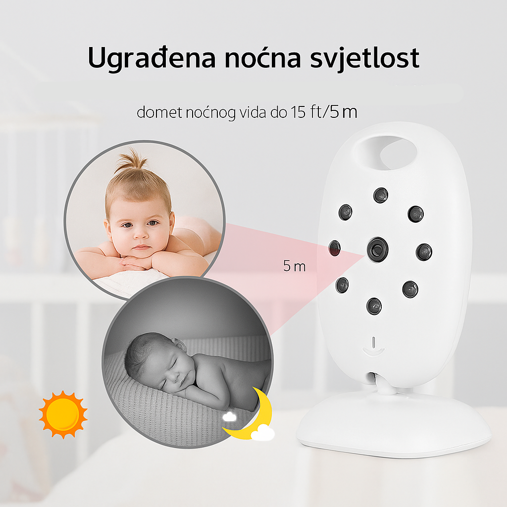 Digitalna baby kamera i monitor Nappi