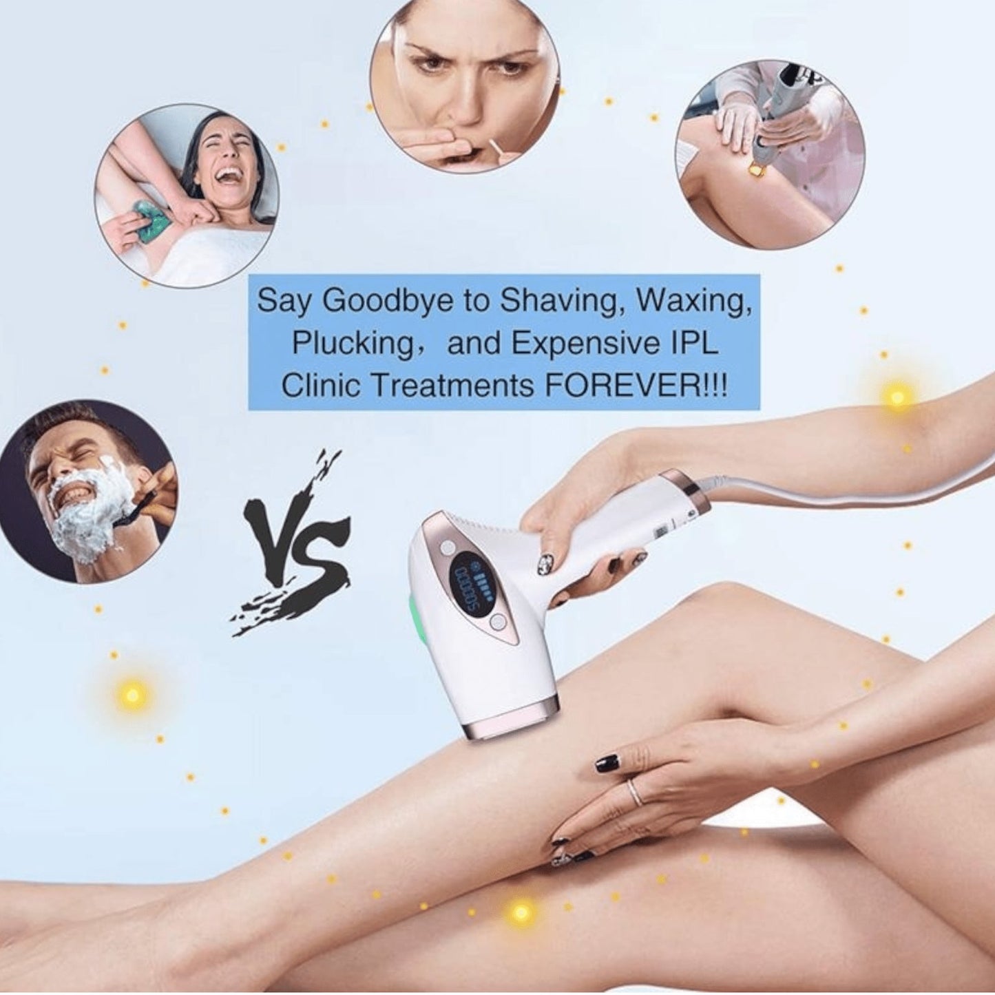 IPL uređaj za bezbolno uklanjanje dlačica