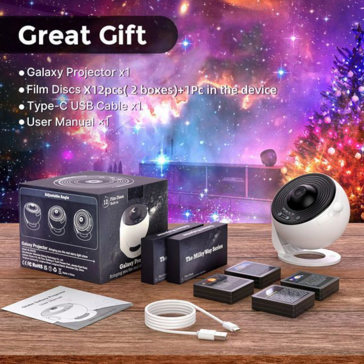 4K HD Galaxy Projektor